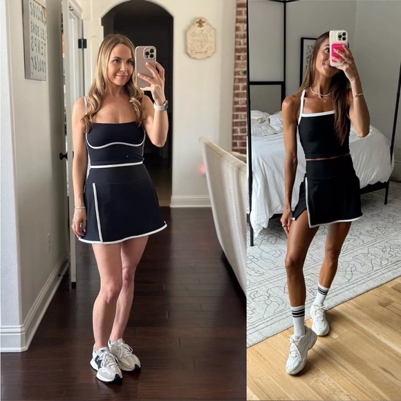 Abercrombie & Fitch Dresses & Skirts - Abercrombie & Fitch YPB SculptLux Lined Wrap Mini Skirt Skort Black (Onyx) Sz XL